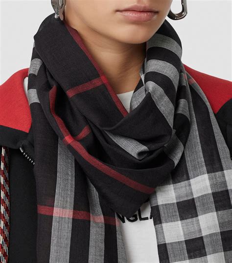 burberry wool check scarf|Burberry Check scarf sale.